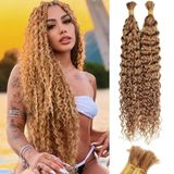 Cabelo Trançado Soyi Hair Water Wave Bulk 100g 40cm Loiro