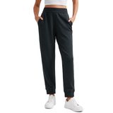 Calça De Moletom Feminina Crz Yoga Softaura, Modal, Preta, Pequena