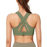 Sutiã Esportivo Yvette High Impact Criss Cross Back Verde Pálido