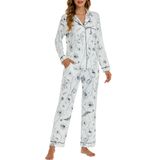 Conjunto De Pijamas Lubot Feminino De Viscose De Bambu De 2 Peças Jouy 2xl