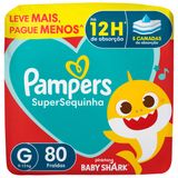 Fralda Descartável Pampers Supersequinha G 80 Unidades