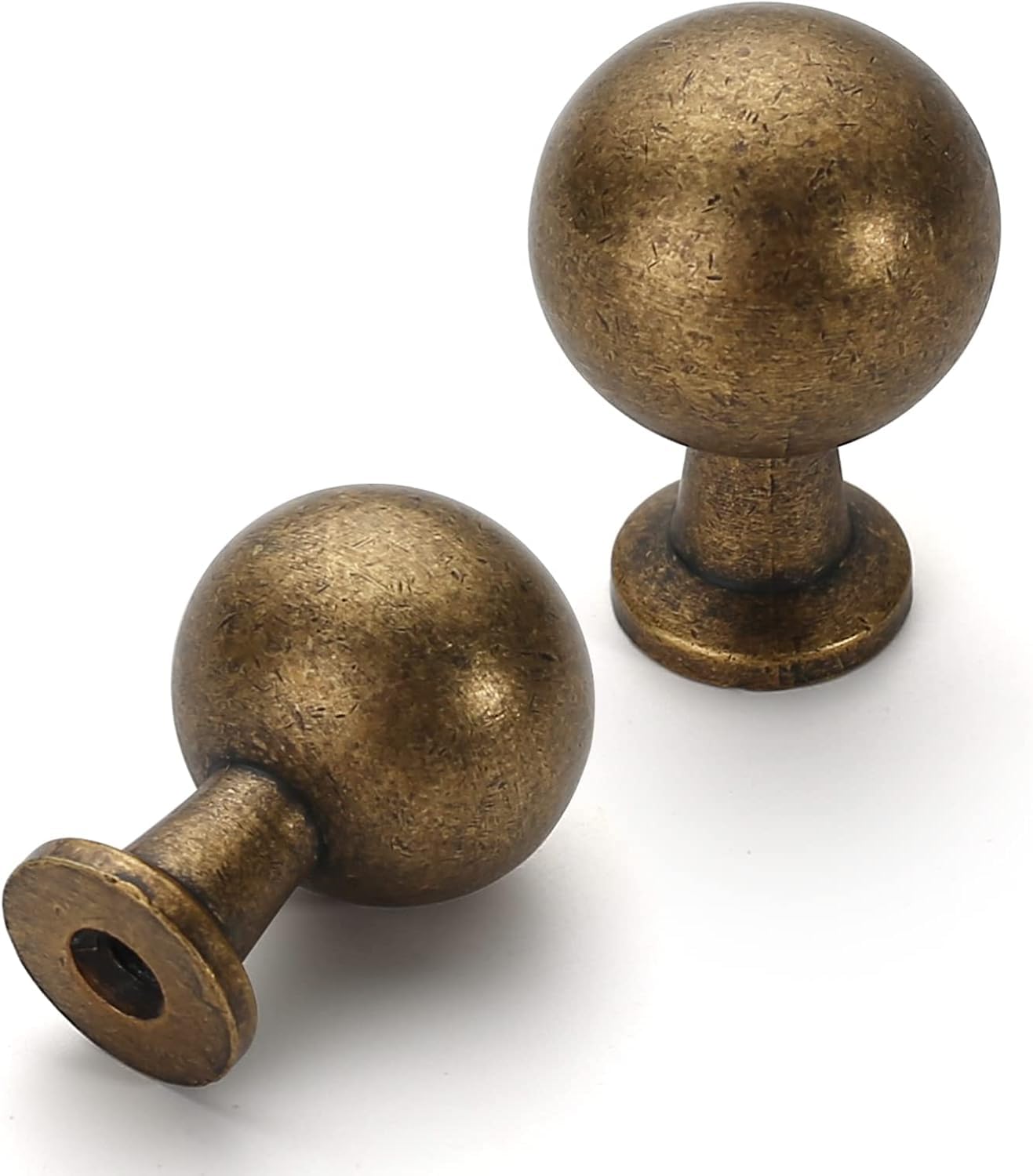 Knobs De Armário Asidrama Antique Brass Kitchen, Pacote Com 20