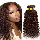 Extensões De Cabelo Gveoxvo Color #4 Water Wave 8a 30-40cm 300g