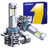 Lâmpadas De Neblina Autoone 9012 Hir2 24.000lm 6500k Pacote Com 2