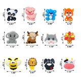 12 Pcs Contas De Animais Contas De Vaca Contas De Silicone Para Fazer Ke