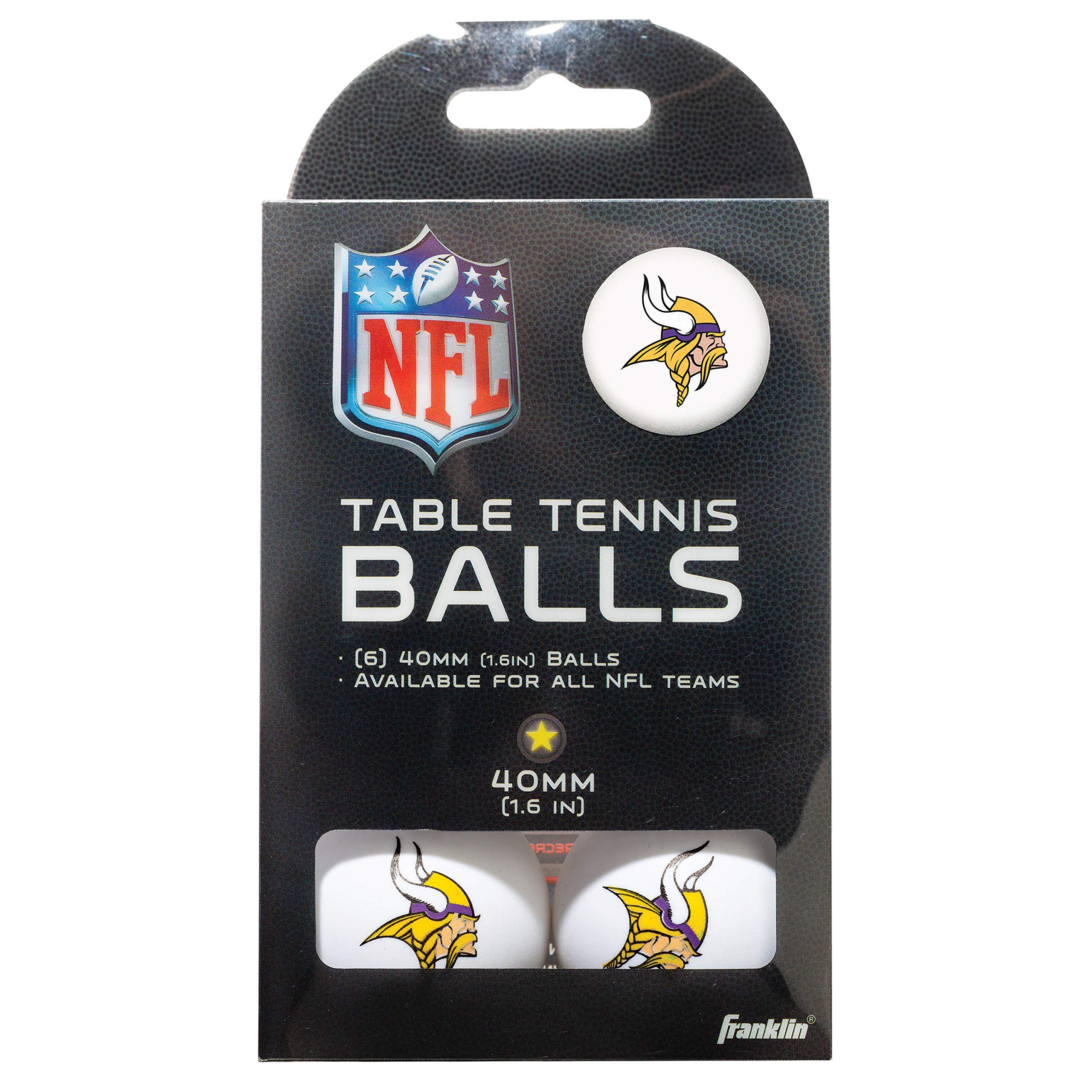 Bolas De Tênis De Mesa Franklin Sports Minnesota Vikings Nfl