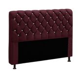Cabeceira Estofada Fernanda 1,95 King Size Star Confort Vinho