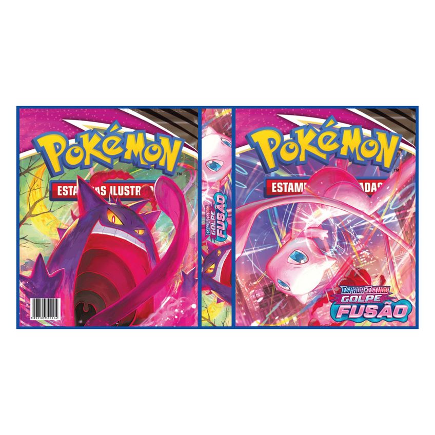 Álbum Pasta Fichário Pokemon com 20 Folhas Espada e Escudo Golpe e Fusão - imagem 3
