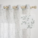 Cortinas Transparentes Mysky Home Linen Texturizadas 215x240cm 2 Painéis