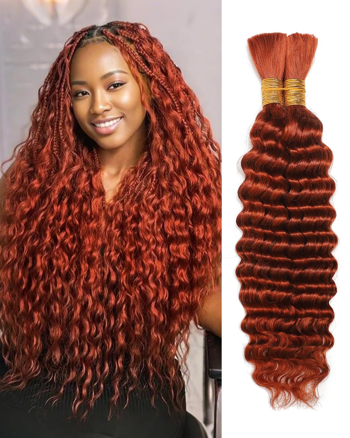 Braiding Hair Flagship Deep Wave, 16 Polegadas, 100 G, 2 Pacotes