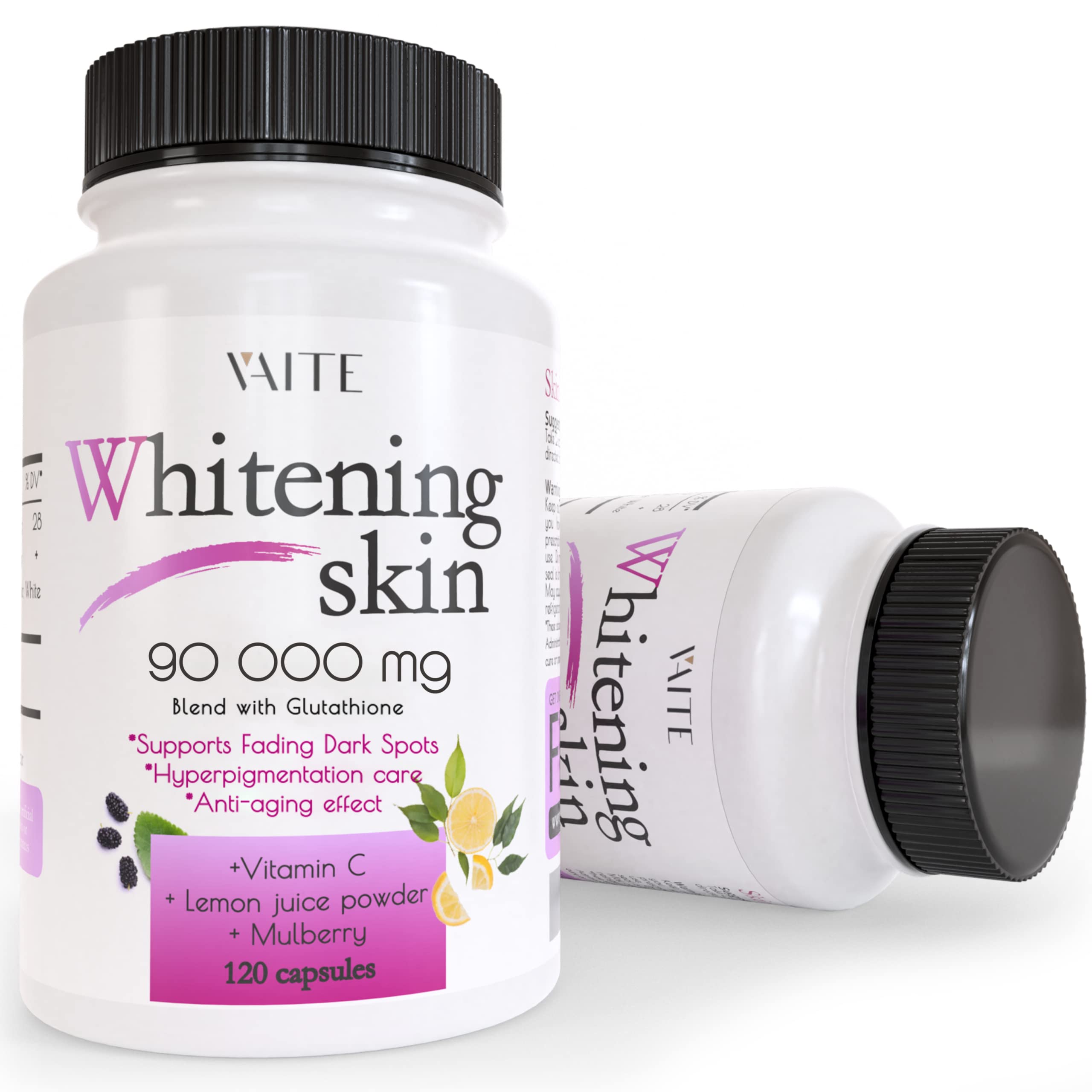 Suplemento Vaite Glutationa Whitening 90000mg 120 Cápsulas