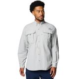 Camisa Polo P Columbia Bahama Manga Longa Masculina Cinza