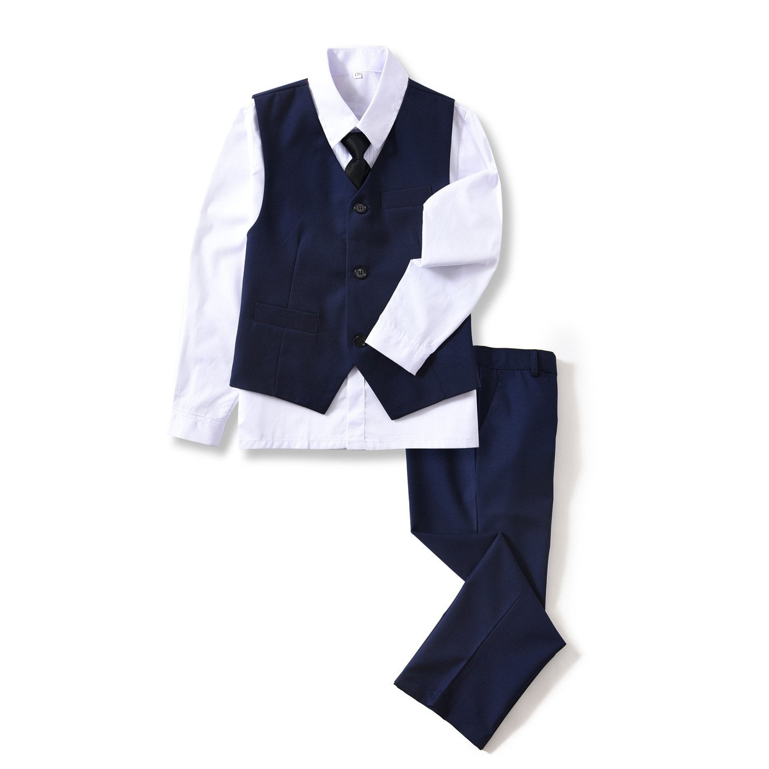 Suit Yuanlu Boys, Azul Marinho, Slim Fit, Tamanho 6, Roupa De Casamento