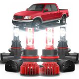 Lâmpada Led Mnwhuc Adequada Para Ford F150 1997-2003 9007 High &amp; Low Beam+9006/9145