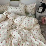 Capa De Edredon Nayoroom Heart King Size Kawaii Rosa Para Crianças