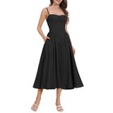 Vestido Feminino Agymnx, Espartilho, Coxa, Alça Espaguete, Preto S