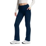 Calça Yogipace Cozywarmth, Forrada De Lã, Bota, Azul Meia-noite M