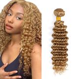 Pacotes De Cabelo Raivide Honey Blonde Deep Wave Color #27 60cm