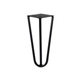 Pé De Metal 15 Cm Hairpin Legs Mesas De Centro Puffs Preto