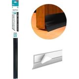 Veda Porta Com Adesivo 3m 90cm Rodo Silicone Preto Stamaco