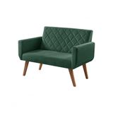 Poltrona Namoradeira 2 Lugares Anabelle Unidecor Verde