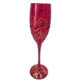 Taça Pomba Gira Rosa Renda Champagne 180ml + Presente