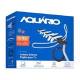 Antena Tv Externa Digital Aquário Dtv-3000 Vhf Uhf Fm Hdtv