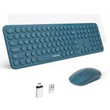 Teclado E Mouse Sem Fio Combo Xtremtec Full Size Blue