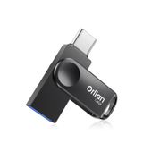 Unidade Flash Orlian 128gb Usb 3.0/type-c De Leitura 110mb/s Preta