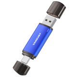 Unidade Flash Usb Vansuny 128gb Usb Type-c 2 Em 1 Para Android
