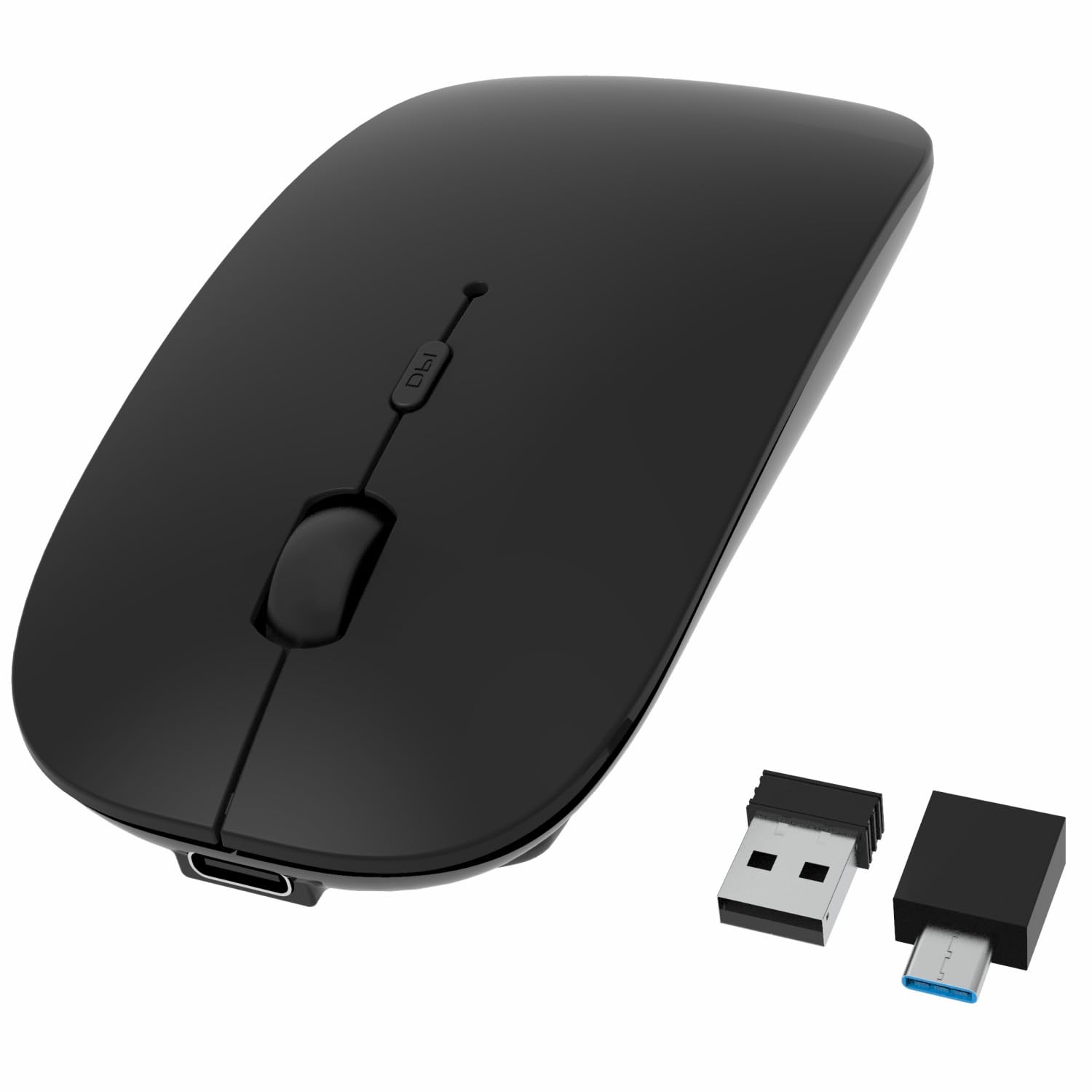 Mouse Recarregável Sem Fio Bluetooth Hotdream Preto