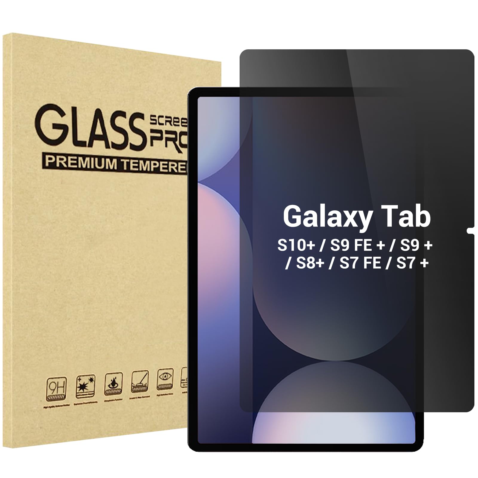 Protetor De Tela De Privacidade Procase Para Samsung Galaxy Tab S10+/s9 Fe+/s9+/s8+/s7 Fe/s7+ 12,4"