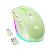 Mouse Sem Fio Tipo C Com Jiggler Para Macbook Green
