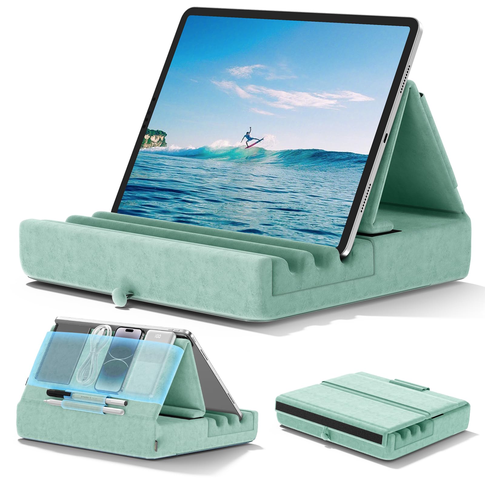 Suporte De Travesseiro Para Tablet Kdd Suporte Dobrável Para Ipad Para Colo, Cama E Mesa