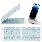 Teclado Dobrável Bluetooth Samsers Em Tamanho Real, Azul Ultrafino
