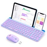 Teclado E Mouse Enviam Bluetooth Para Vários Dispositivos Ipad