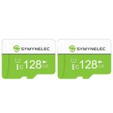 Cartão Tf Symynelec 128gb X 2 Alta Velocidade Classe 10 Full Hd