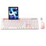 Combinação De Teclado E Mouse Sem Fio Marvo 2.4g (rosa)