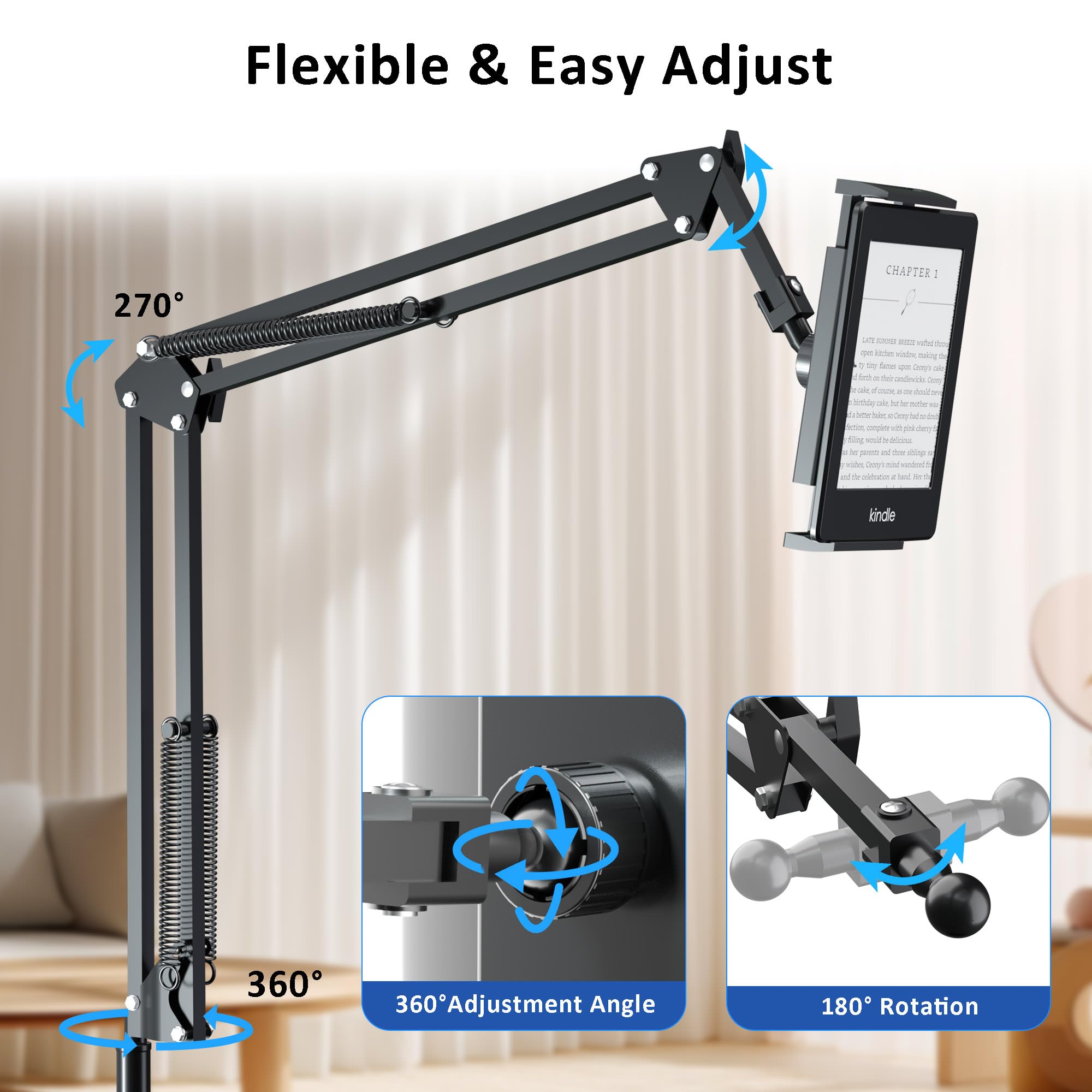 Woleyi - Soporte Para Tablet De Cuello De Cisne (aluminio Re | Meses