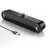 Alto-falantes Para Computador Lenrue A39pro 10w Usb Soundbar Preta