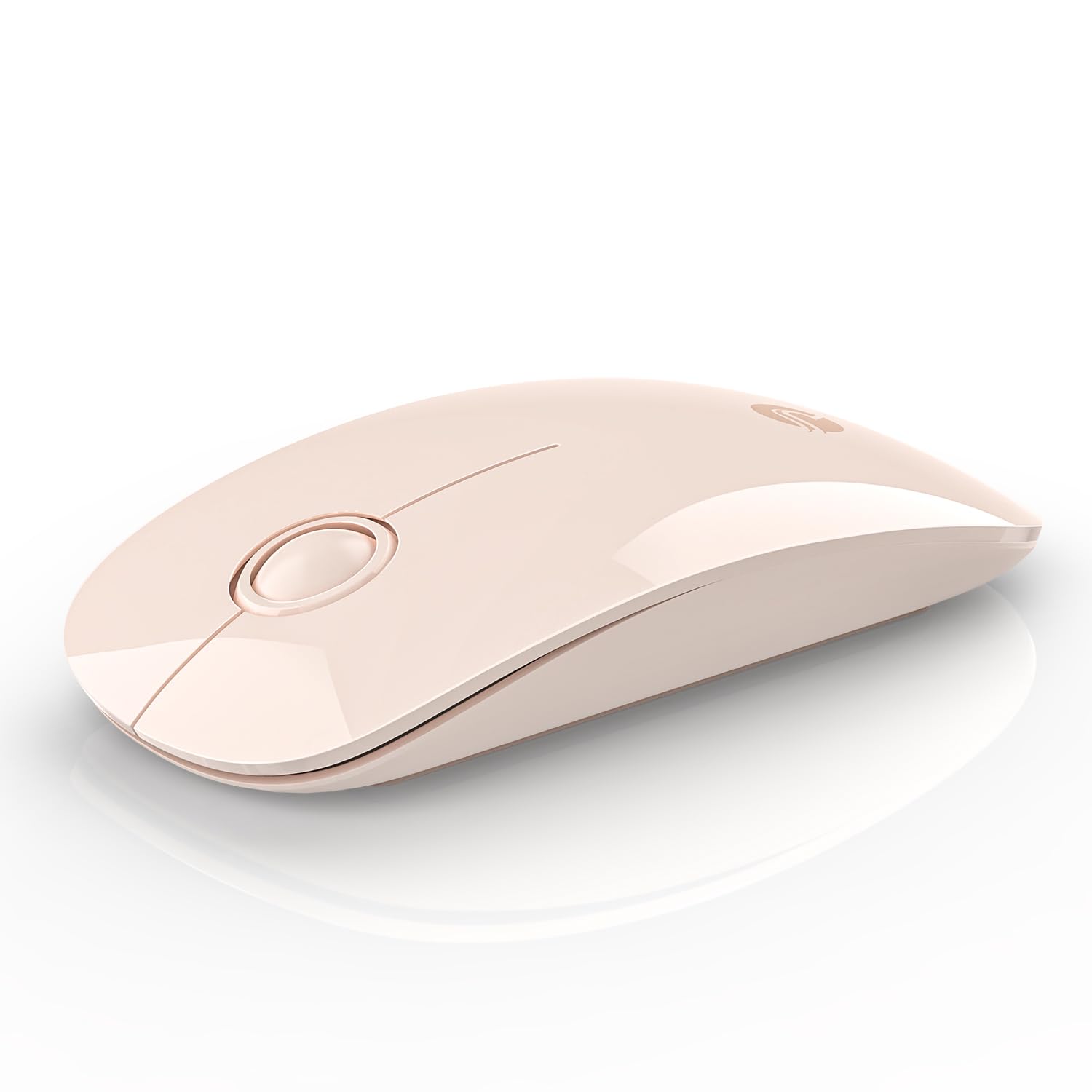Mouse Sem Fio Rapique R306 Bluetooth 5.1+usb 1600 Dpi Rosa