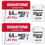 Cartão Micro Sd Gigastone 64gb, Pacote Com 2 Câmeras, Mais Uhs-i U3 V30