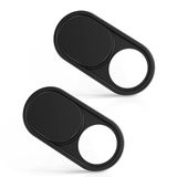 Capa De Webcam Imluckies Metal De 0,6 Mm Para Laptop Macbook Iphone [pacote Com 2 Unidades Pretas]