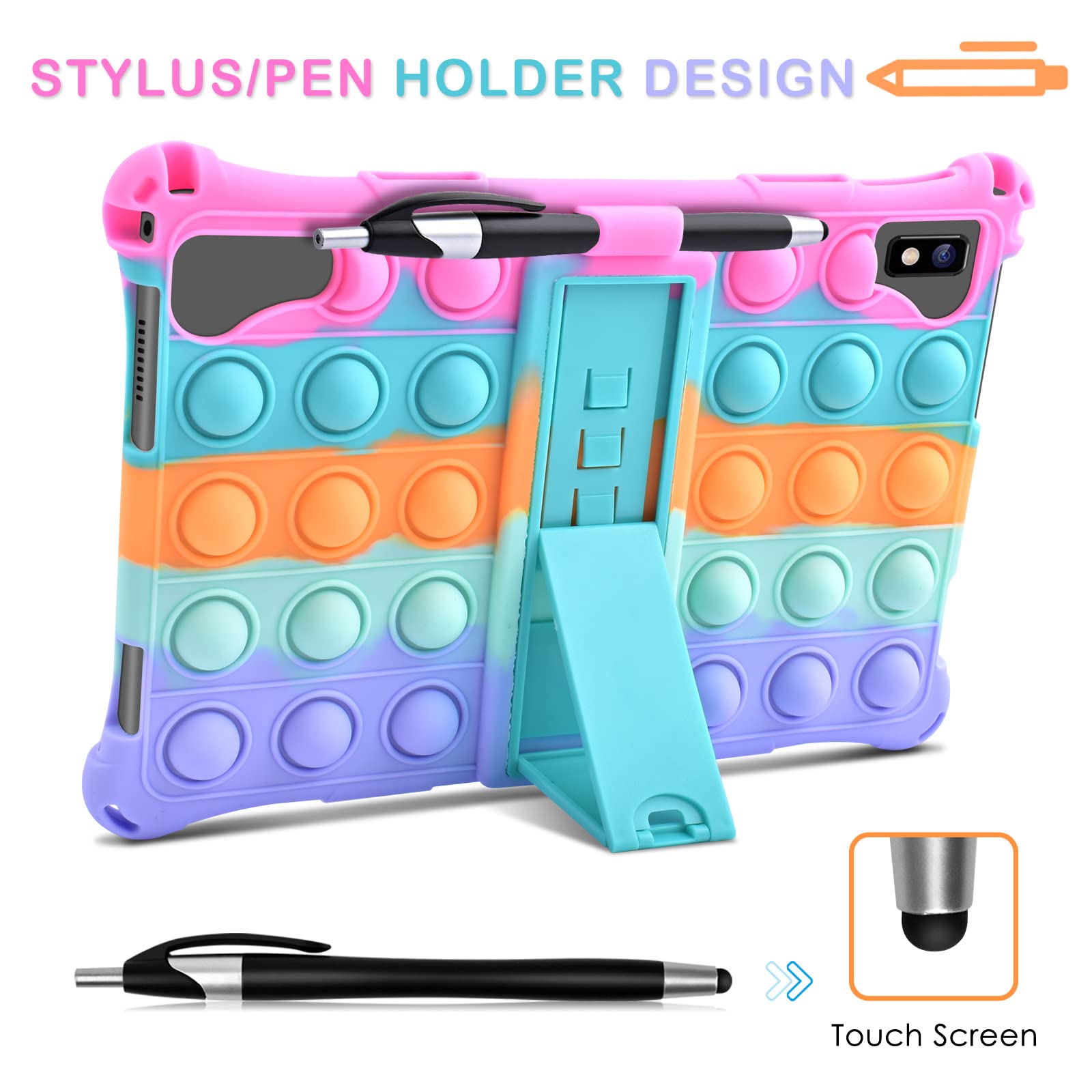 Capa De Silicone Detuosi Para Tablet Vastking Kingpad K10 Pro