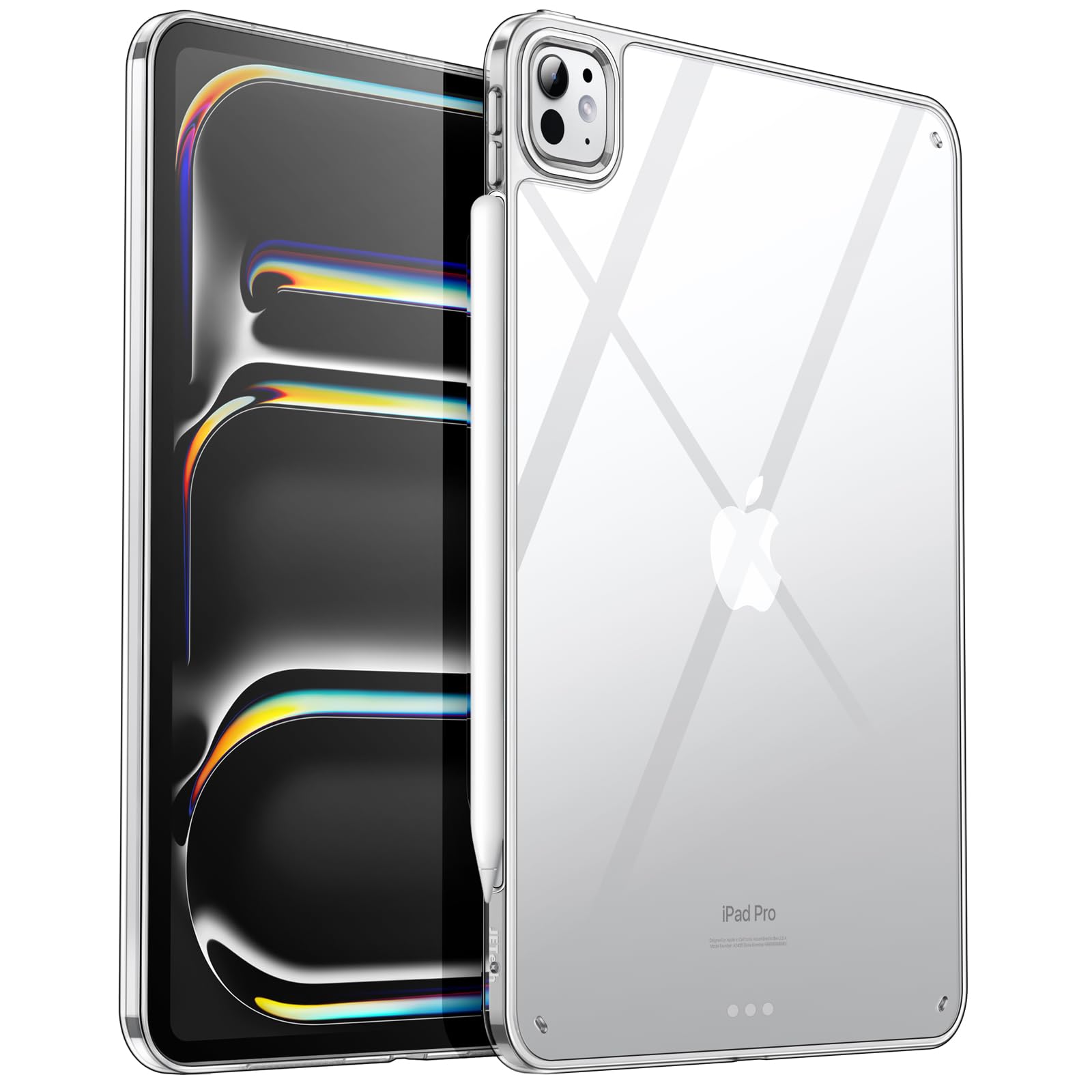 Capa Jetech Clear Para Ipad Pro 11 M4 2024 Anti-amarelamento