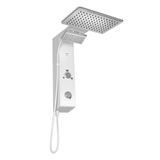 Chuveiro Eletrônico Ducha De Parede Hydra Falls Power Branco E Cromo 5500w 110v