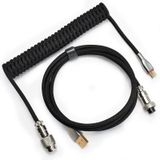Cabo De Teclado Zdawnn Trançado De 1,5 M Em Espiral Tipo C Para Usb A
