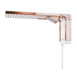 Chuveiro De Parede Acqua Duo Lorenzetti Branco/ Rose Gold 127v/5500w