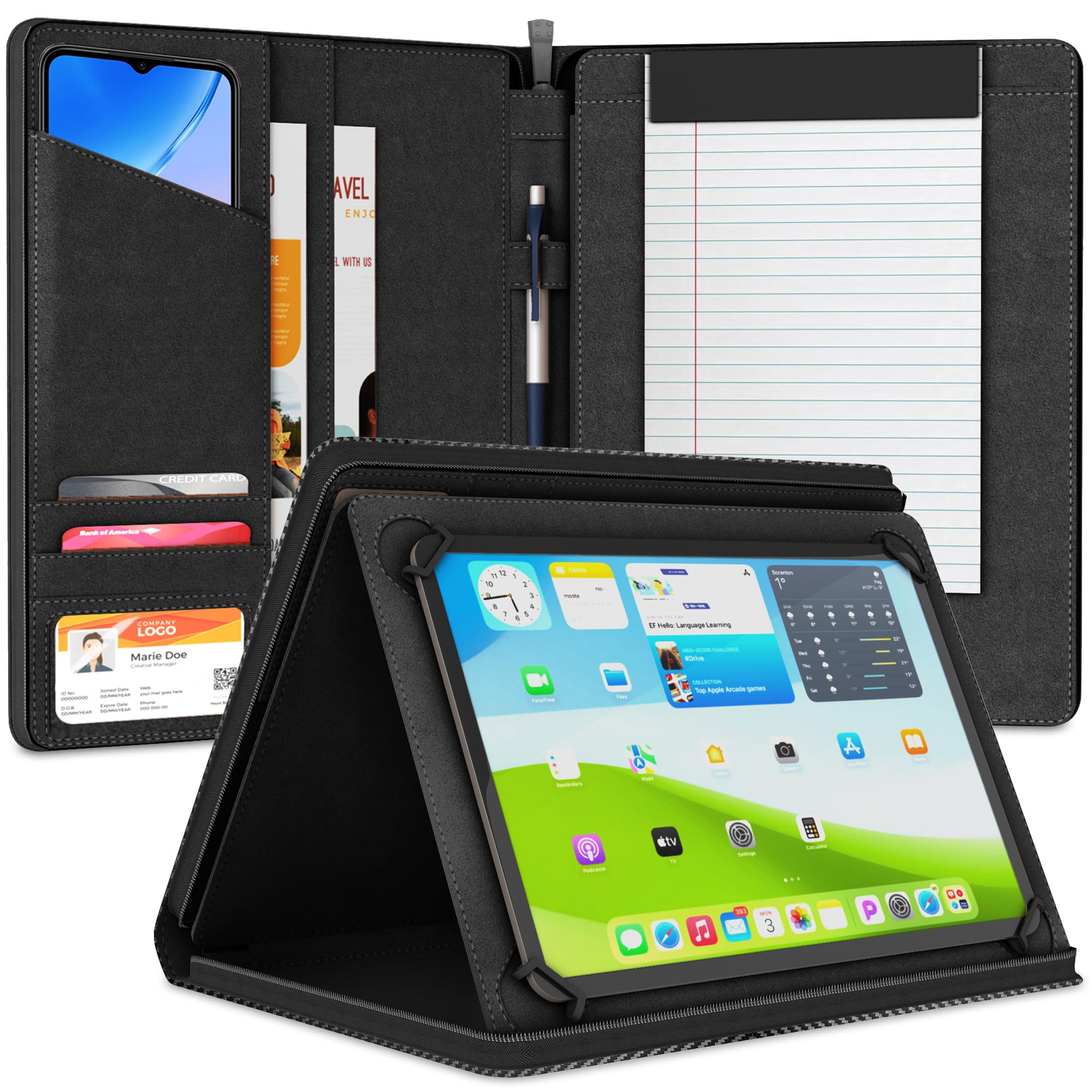 Capa Padfolio Khomo Universal Tablet Organizer Ipad
