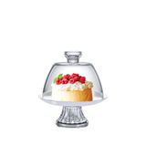 Mini Boleira De Vidro Opaline Com Pé E Tampa White - Ruvulo